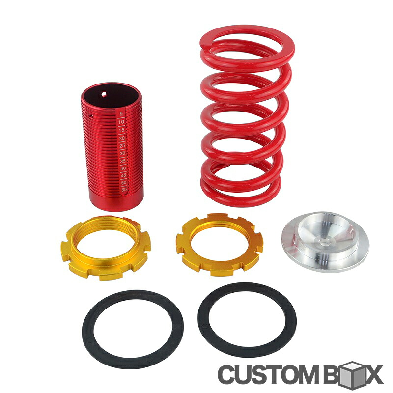楽天市場 汎用 ハイトアジャストスプリングキット 純正 ショック 用 車高調化 キット ショック径50ｍｍ Skid Racing 楽天市場店