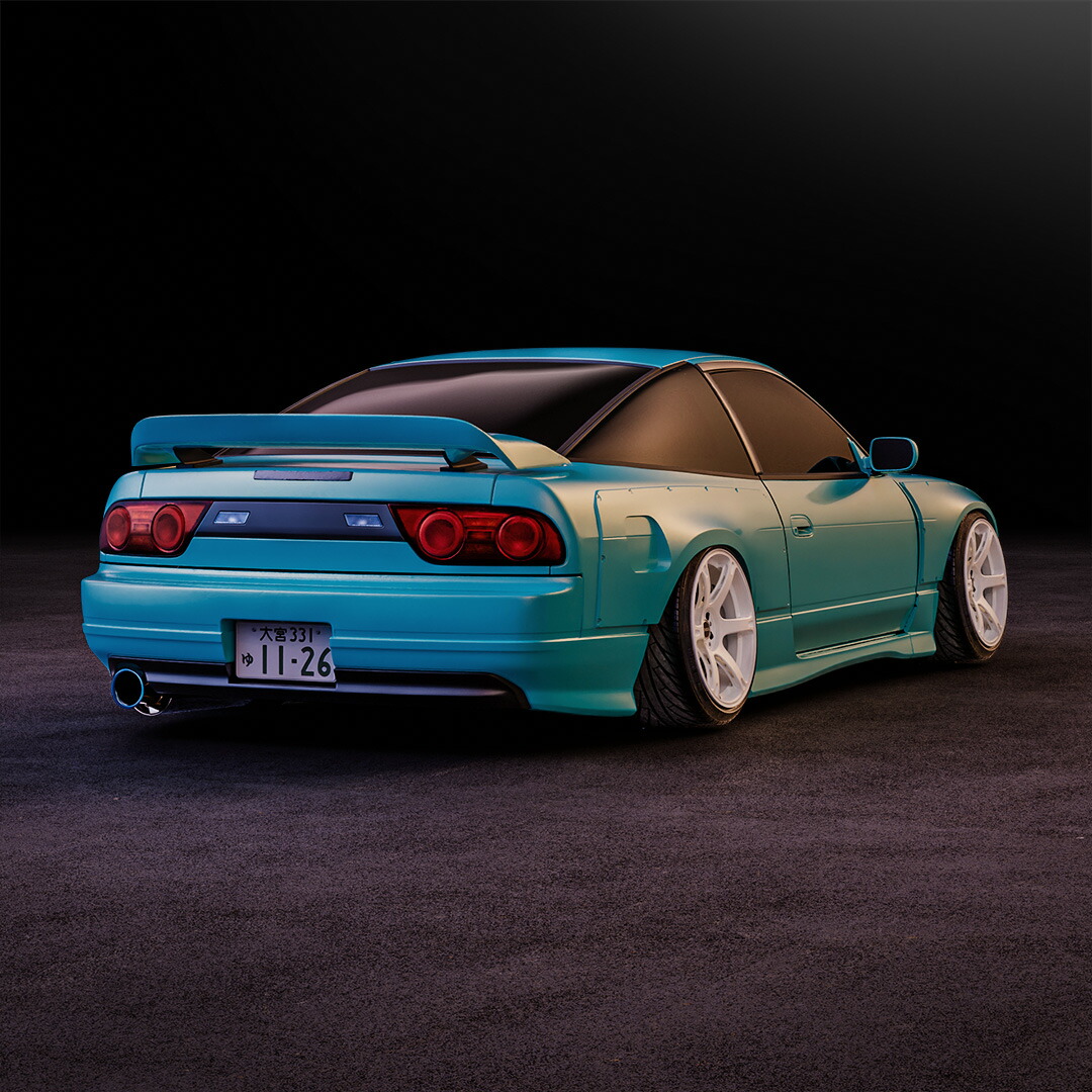 180SX S13 前後 ワイドフェンダー スキッドレーシング skidracing｜SKID RACING 店