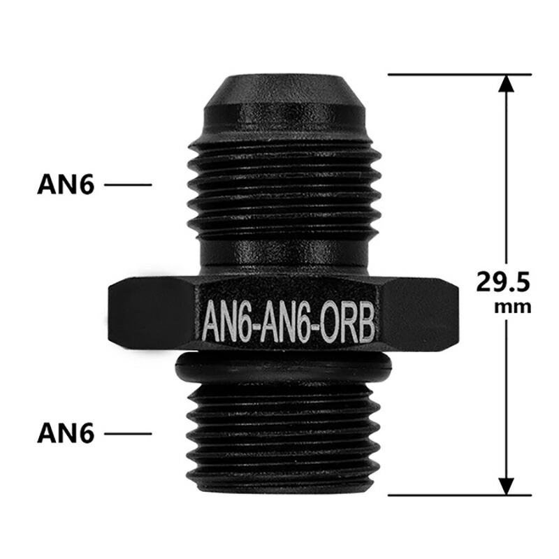 オイルクーラー用 AN6 フィッティング 13点セット 5m ブラック オイルクーラー用 AN6 フィッティング 13点セット 5m ブラック