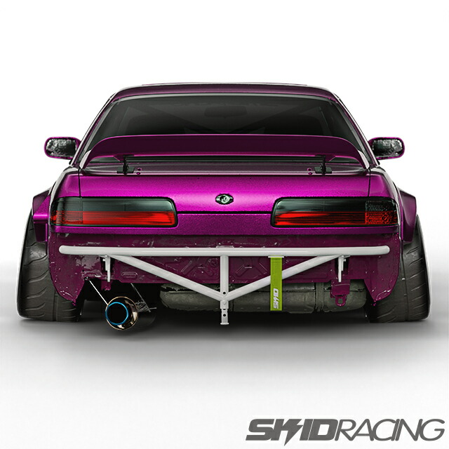 楽天市場】S14 フロント ジャッキアップバー 前期 後期 純正バンパー対応 黒 ブラック バッシュバー シルビア : SKID RACING  楽天市場店