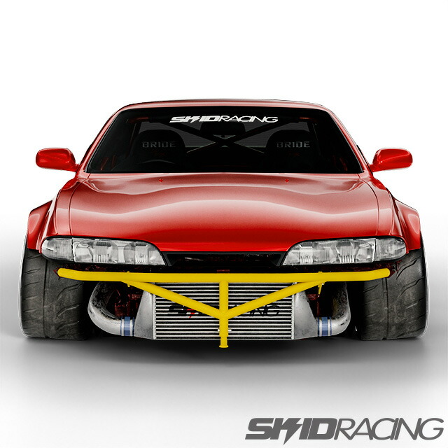 楽天市場】S14 フロント ジャッキアップバー 前期 後期 純正バンパー対応 黒 ブラック バッシュバー シルビア : SKID RACING  楽天市場店