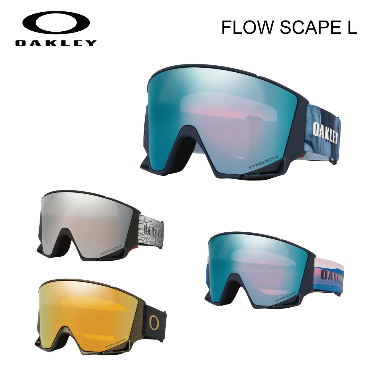 25-26 OAKLEY オークリー Flow Scape L （フロー スケープ エル）スノーゴーグル スキーゴーグル メンズ レディース スポーツ おしゃれ 人気 アジアンフィット シグネーチャーシリーズ 国内正規品 送料無料