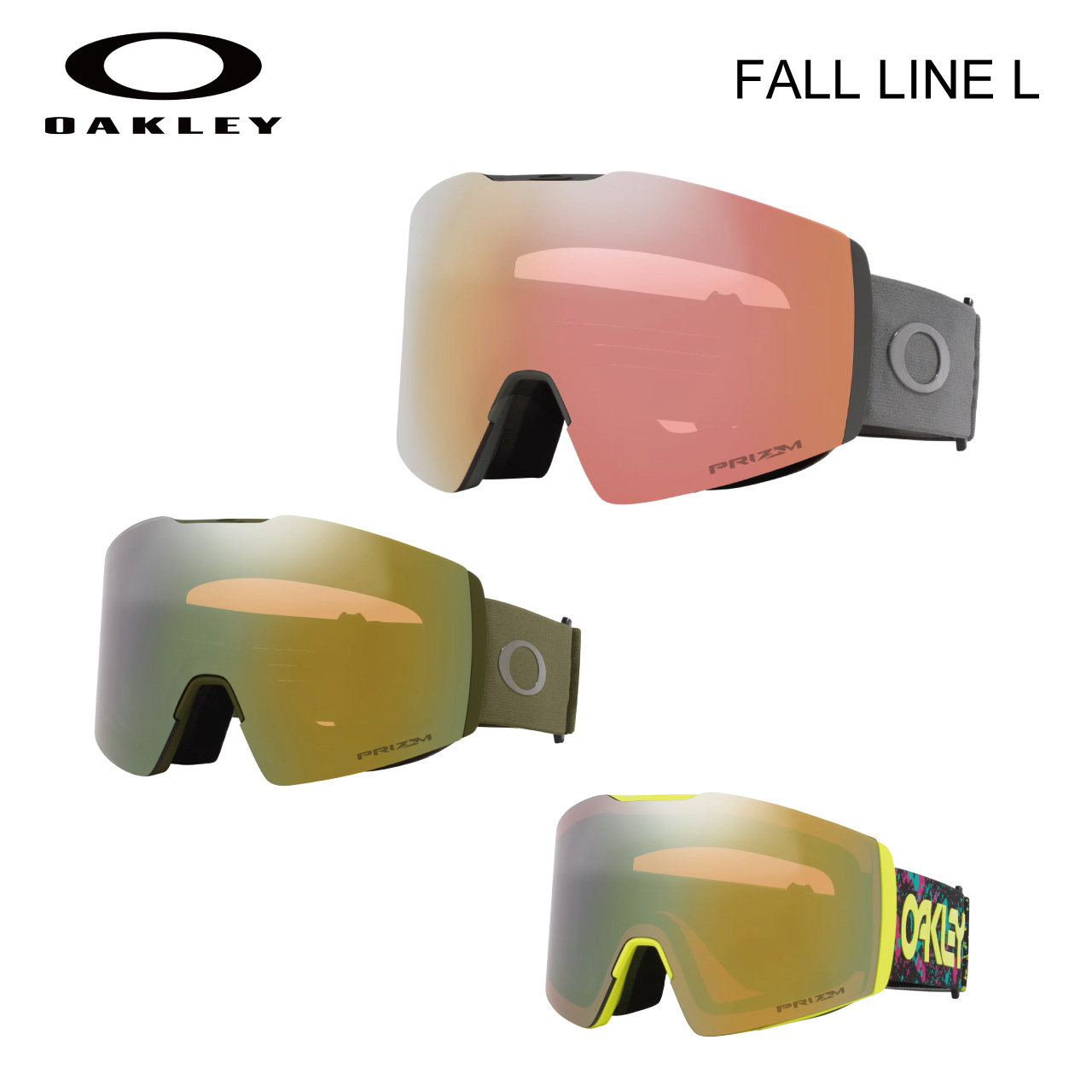 楽天市場】25-26 OAKLEY オークリー Fall Line L スノーゴーグル