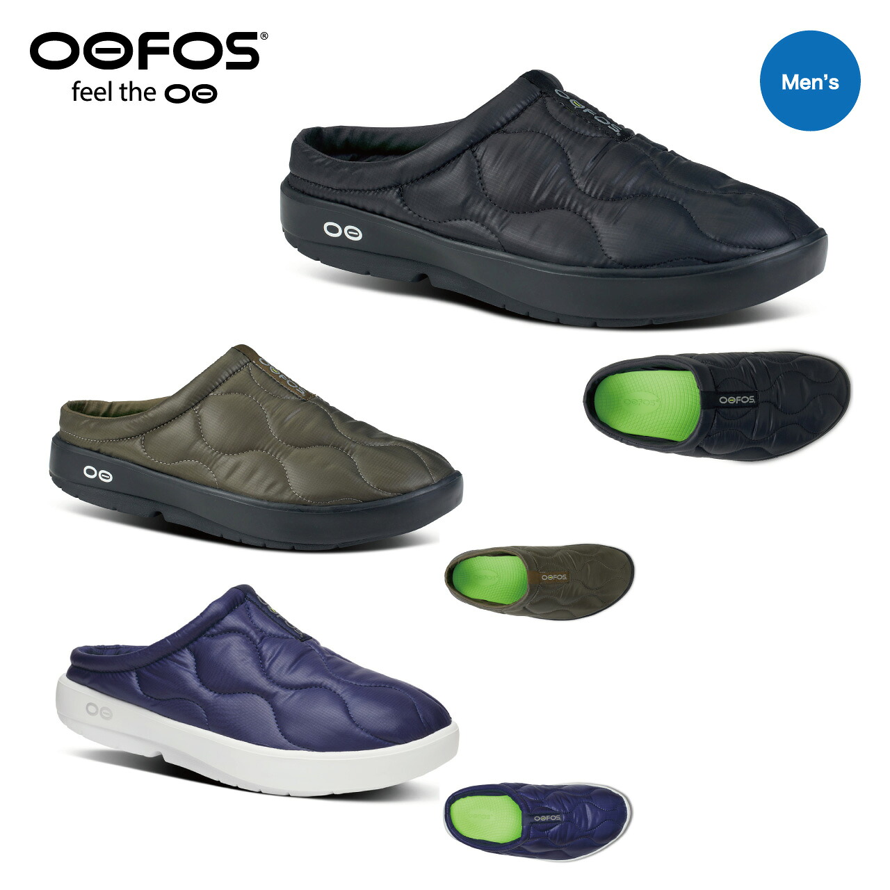 ウーフォス OOFOS Men' OOcOOzie Thermo Mule メンズ ウークージ サーモ ミュール リカバリーサンダル メンズ 男性 スリッパ トレラン スポーツ 正規品 送料無料 14,293円