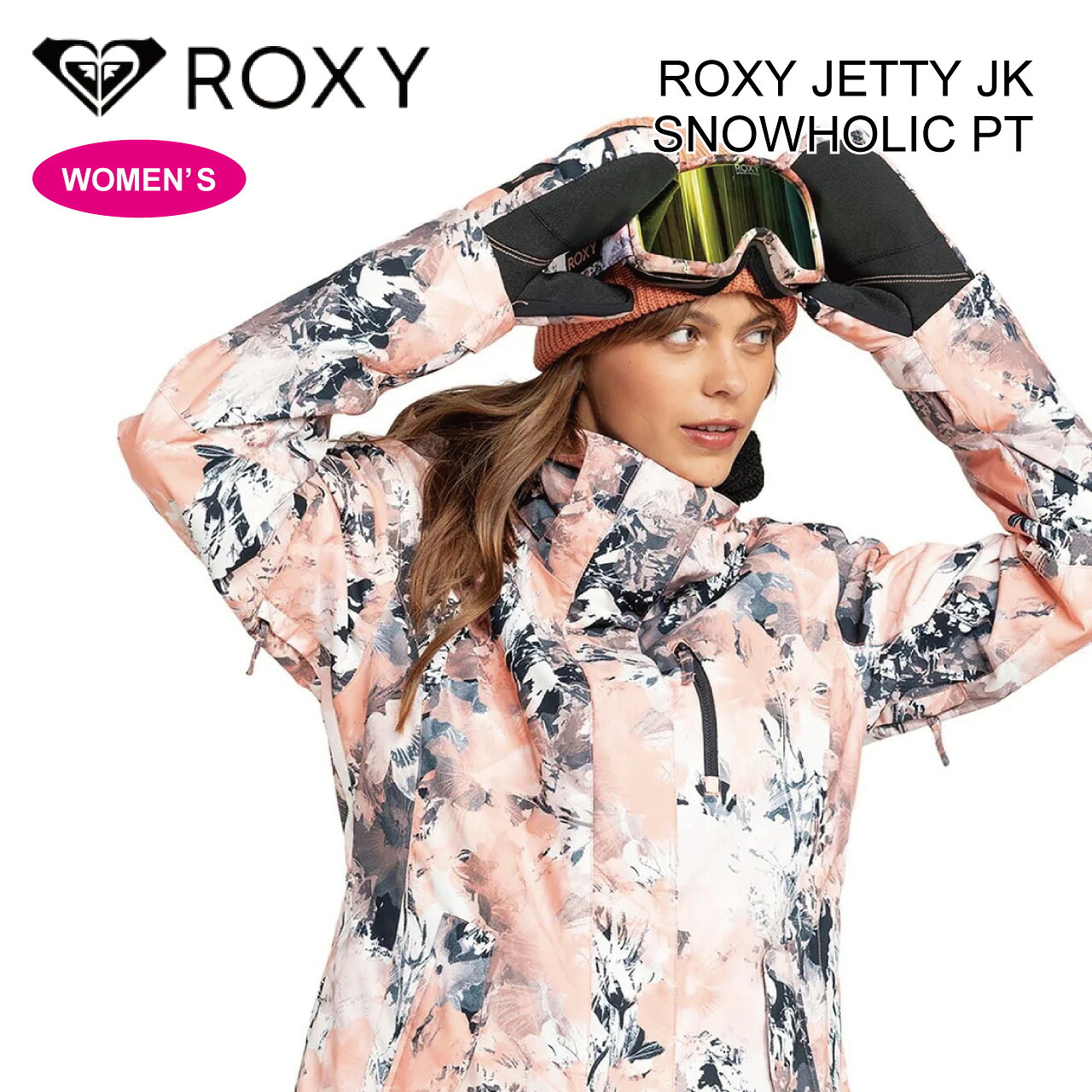 24-25 ROXY ロキシー JETTY JK + SNOWHOLIC PT スノーウエア 上下セット レディース 女性 スキー スノーボード 保温性 撥水 防水 正規品 送料無料｜スキーライフ365