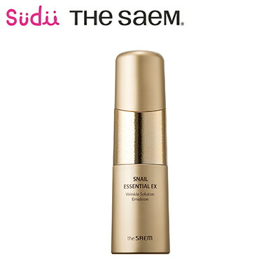 【黄金カタツムリエキス 乳液】ザセム スネイル エッセンシャル EX リンクル ソリューション エマルジョン 150ml【正規品】the saem SNAIL ESSENTIAL EX Wrinkle Solution Emulsion 保湿 乳液 しっとり ツヤ肌 ハリ感 ケア なめらか 肌 保湿ケア