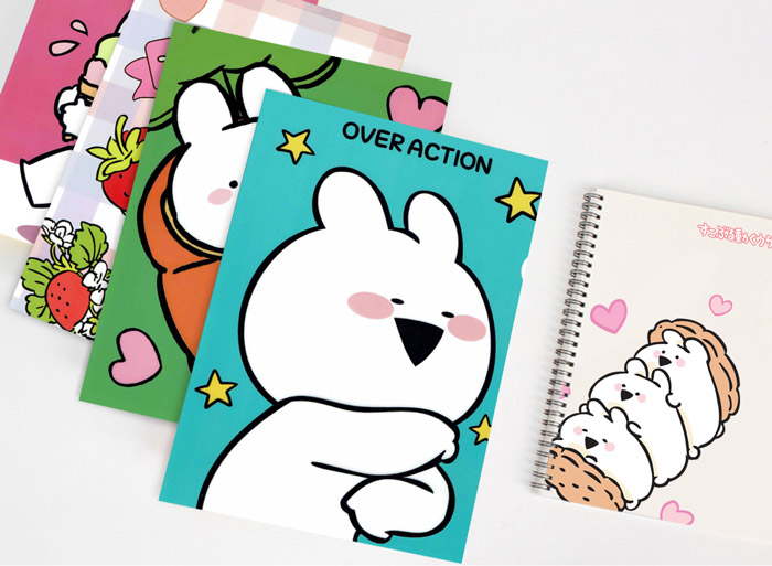 楽天市場 すこぶる動くウサギ クリアファイル Clear File すこぶる動くうさぎ オーバーアクショントッキ Overactionrabbit ウサギ クリアファイル キャラクター ウサギ文房具 文房具 すこぶる動くウサギグッズ にんじん 文房具 コスメ Sudii