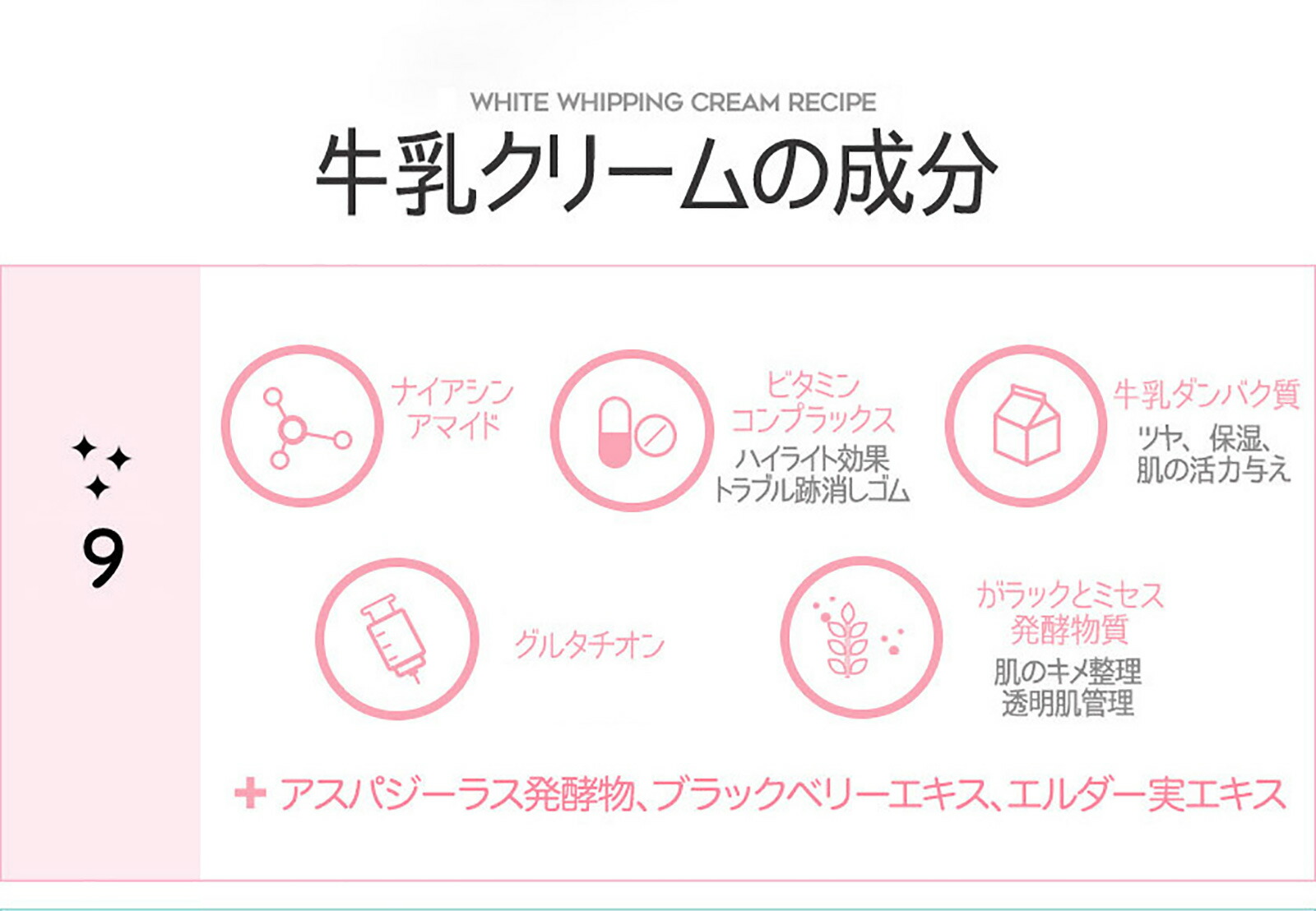 楽天市場 G9skin公式 White Whipping Cream 50g White 本品1個 オマケ1個 ホワイトホイッピングクリーム牛乳クリーム ウユクリーム 美白 水分 うるおい 保湿 スキンガーデン Skingarden