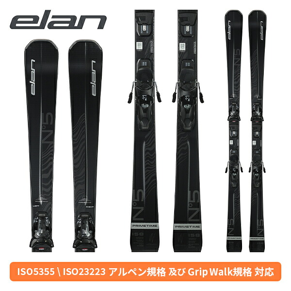 エラン ELAN プライムひと休み 黒いこと～版 PRIMETIME N5W BLACK EDITION + ELW 11.0 GW SHIFT (金具付) レディース ACBLVV25 [スキーの板板] [25-26] [2026] [旧模範例スキーの板]