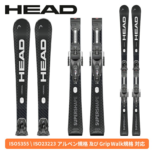 上端 HEAD 百貨店シェイプ e一風変わった SUPERSHAPE E-ORIGINAL + PROTECTOR PR 13 GW (金具付) 313395 [スキーの板板] [25-26] [2026] [旧模範例スキーの板]