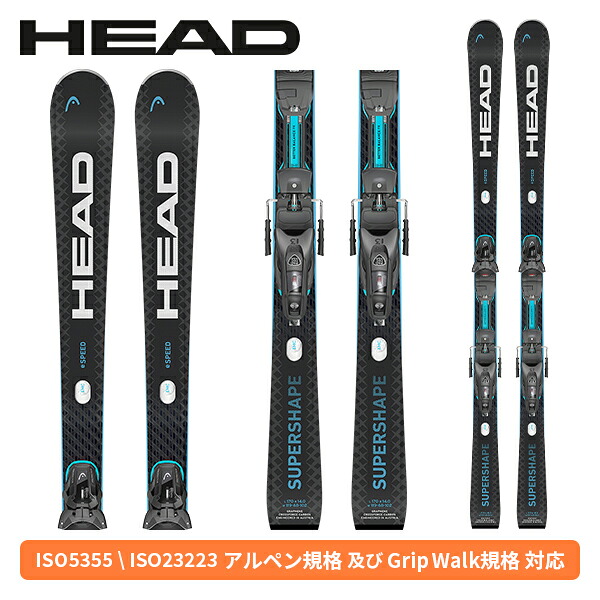 上端 HEAD 百貨店シェイプ e素早さSUPERSHAPE E-SPEED + PROTECTOR PR 13 GW (金具付) 313325 [スキーの板板] [25-26] [2026] [旧模範例スキーの板]