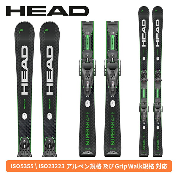 上端 HEAD 百貨店シェイプ eマグナム SUPERSHAPE E-MAGNUM + PROTECTOR PR 13 GW (金具付) 313305 [スキーの板板] [25-26] [2026] [旧模範例スキーの板]