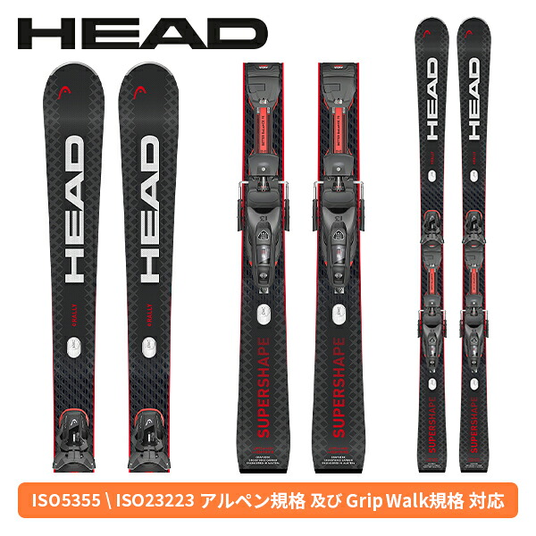 上端 HEAD 百貨店シェイプ eラリー SUPERSHAPE E-RALLY + PROTECTOR PR 13 GW (金具付) 313345 [スキーの板板] [25-26] [2026] [旧模範例スキーの板]