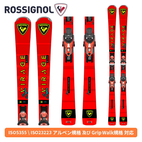 ロシニョール ROSSIGNOL スーパービラージュ6 オーバーサイズ SUPER VIRAGE VI OVERSIZE + NX 12 KONECT GW (金具付) RAOPX04 [スキー板] [25-26] [2026] [NEWモデル]
