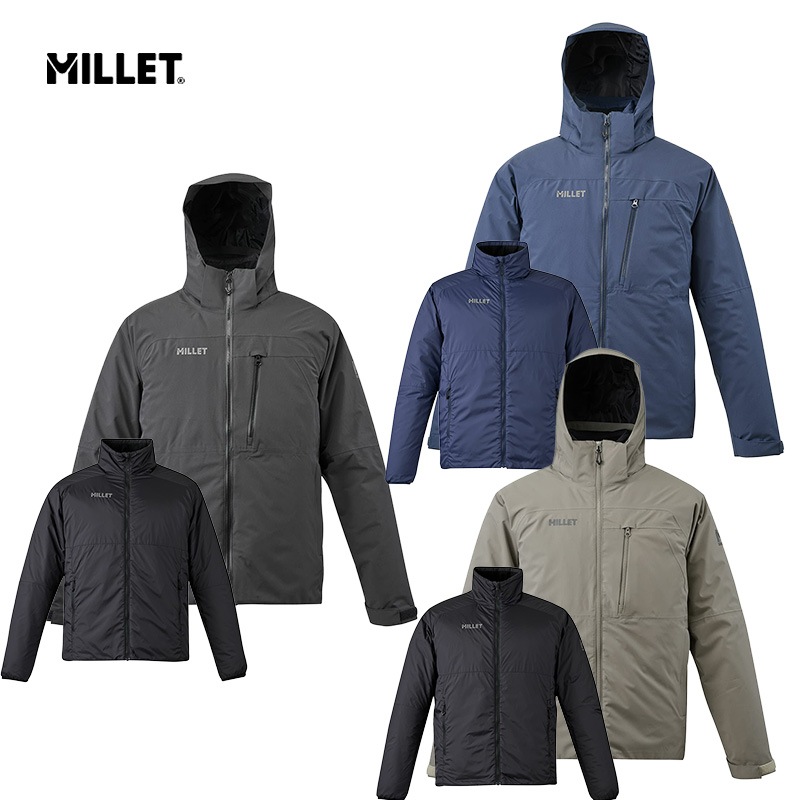 ミレー MILLET POBEDA 3 IN 1 JKT M ポベダ 3インチ1 上衣 メンズ MIV03122