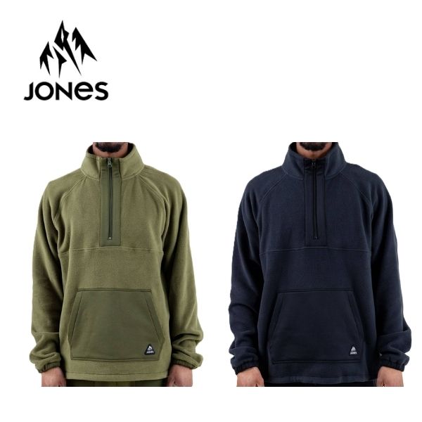 ジョーンズ JONES メンズ ロッジ ハーフジップ リサイクルド フリースプルオーバー Lodge Half Zip RecycledFleece Pullover 69125403 [スノーボードウエア] [フリース] [ポイント5倍]｜PDスキークラブ365