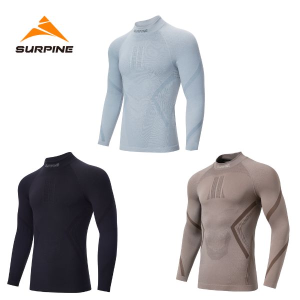 サーパイン SURPINE メンズ ベースレイヤー PEAKCASH CASHMERE & WOOL FUNTIONAL BASELAYER TOP M SLWTDM092
