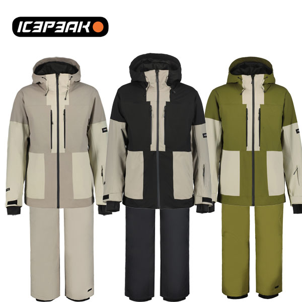 アイスピーク icepeak メンズ スキーウェア 上下セット CASTRES MEN + COLMAN MEN ジャケット パンツ 25-26FW 56224/57040