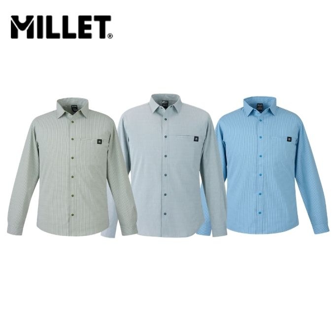 ミレー MILLET IB CHECK SHIRT LS M インセクトバリヤー チェックシャツ 長袖 メンズ MIV03194 2026春夏M [ポイント10倍]｜PDスキークラブ365