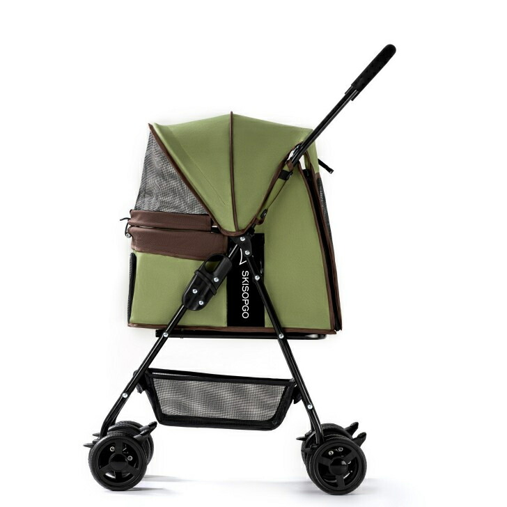 即納 SKISOPGO ペットカート 小型犬 折り畳み犬用カート 4輪タイプ 犬 