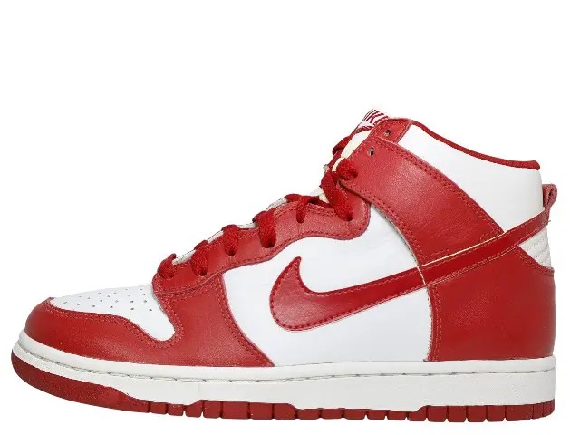 【1999年製】NIKE DUNK HIGH LE 630335-161ナイキ ダンク ご機嫌 WHITE/VARSITY RED