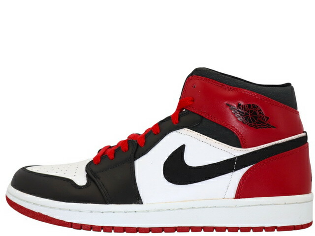 NIKE AIR JORDAN 1 MID 136085-102ナイキ 大気圏 ジョーダン 1 \"ビギニングモーメンツ 風呂敷き包み(BMP)\"" OLD LOVE-つま黒\""BMP/OLD LOVE\"" BLACK TOE"