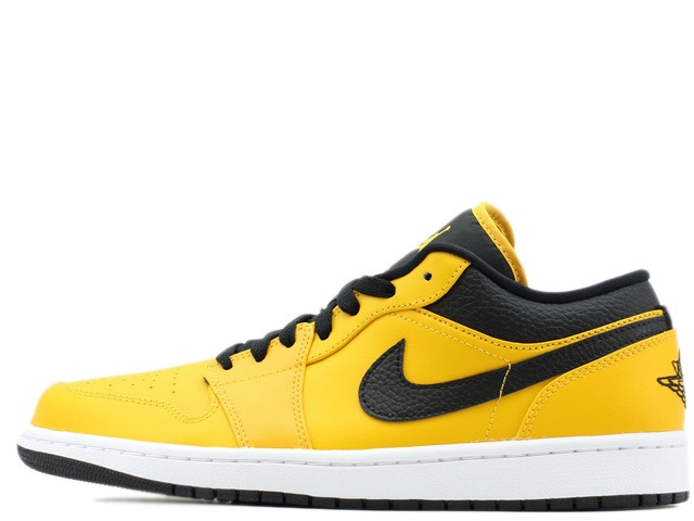 NIKE AIR JORDAN 1 LOW 553558-700ナイキ エア湖 ジョーダン 1 置き目 ユニバーシティゴールド/黒いこと-白いことUNIVERSITY GOLD/BLACK-WHITE