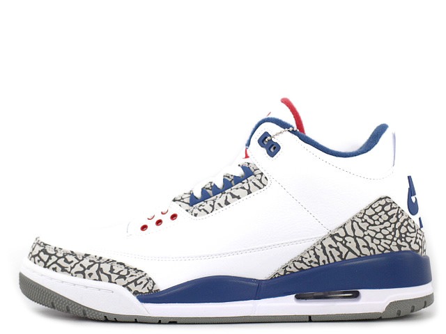 【2016年製】NIKE AIR JORDAN 3 RETRO OG 854262-106\u003cBR\u003eナイキ エアジョーダン 3 レトロ 事あたらしい 白いこと/トゥルーブルー/セメント質\u003cBR\u003eWHITE/FIRE RED-TRUE BLUE