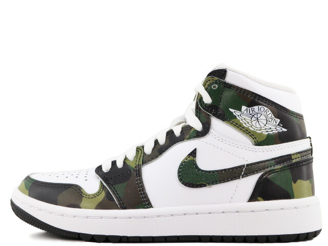 NIKE AIR JORDAN 1 HIGH G LEGION GREEN/WHITE-BLACK DQ0660-300\u003cBR\u003eナイキ 大気圏 ジョーダン 1 御機嫌 ゴルフ レギオングリーン/白いこと-黒いこと