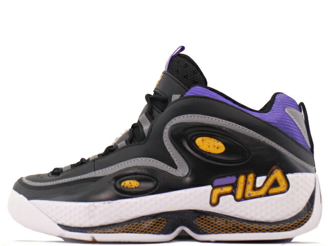 【SALE】【提げ篭シューズ】【SIGNATURE MODEL】\u003cBR\u003eFILA GRANT HILL 3\u003cBR\u003eフィラ グラント 吸血鬼 3 \"天使の都市\"" 黒いこと/パープル/ゴールド/白いこと \u003cBR\u003eBLACK/PURPLE/GOLD/WHITE"