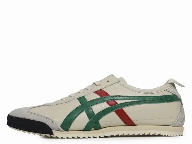 ONITSUKA TIGER MEXICO 66 DELUXE  CREAM/GREEN 1181A436-100オニツカタイガー メキシコ合衆国 66 晴れ晴れしい 皮膚軟化剤/緑であること
