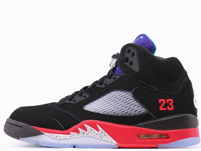 NIKE AIR JORDAN 5 RETRO \"TOP 3\"" CZ1786-001\u003cBR\u003eナイキ 大気圏 ジョーダン 5 レトロ \""いの一番3\"" 黒いこと/たき火赤いこと-葡萄内燃機関-ニューエメラルドBLACK/FIRE RED-GRAPE ICE-NEW EMERALD"