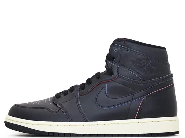 NIKE AIR JORDAN 1 RETRO HIGH OG BLACK/BLACK-MUSLIN DZ5485-002\u003cBR\u003eナイキ 大気圏 ジョーダン 1 レトロ 御機嫌 目あたらしい 黒いこと/ファイアー赤いこと-白いこと-ライトスモークグレー