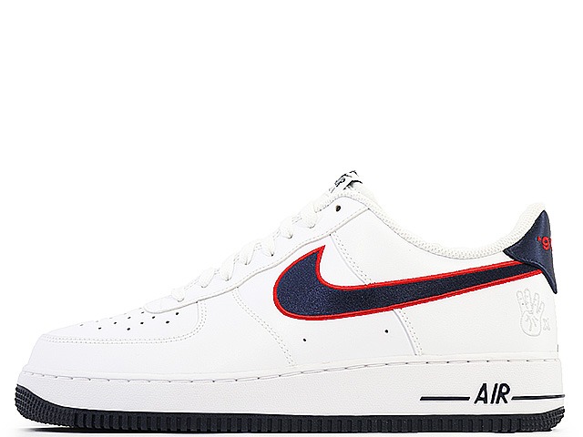 NIKE WMNS AIR FORCE 1 07 REC  WHITE/OBSIDIAN-UNIVERSITY RED-WOLF GREY  FJ0710-100  ナイキ ウィメンズ エア湖 フォース 一 07 レック 白いこと/オブシディアン-最高学府 赤いこと-狼 薄墨色
