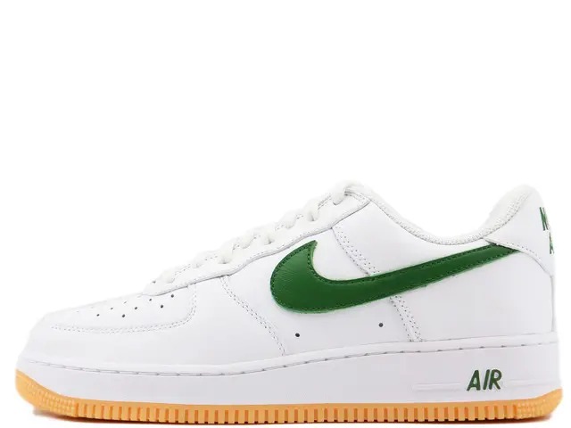 NIKE AIR FORCE 1 LOW RETRO QS WHITE/FOREST GREEN-GUM YELLOW  FD7039-101\u003cBR\u003eナイキ 空軍 1 置き目 レトロ クイックストライク 白いこと/フォレストグリーン-チュインガム黄色