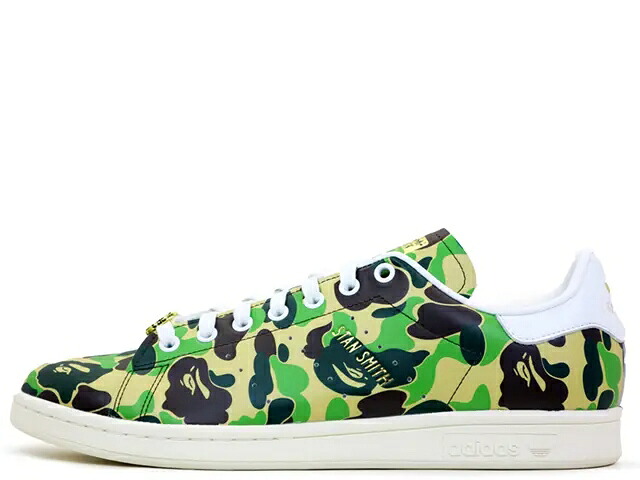 ADIDAS STAN SMITH "BAPE" IG8949アディダス オリジナルス スタンスミス "ア ベイシング エイプ" カモフラージュ CLOUD WHITE/OFF WHITE｜スニーカーショップ ＳＫＩＴ