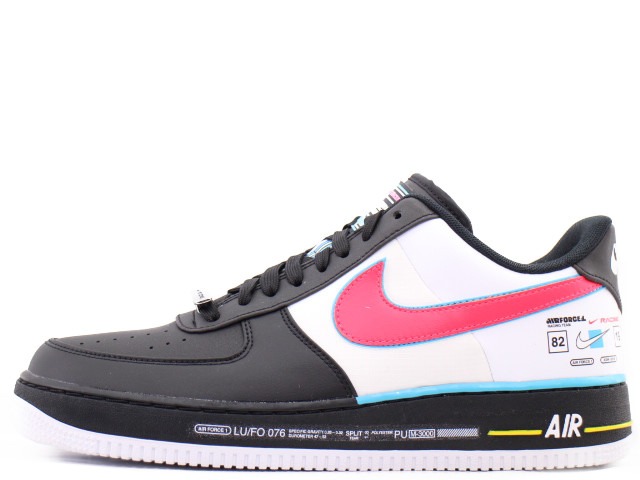 【2019年製】NIKE AIR FORCE 1 07 QS BLACK/RACER BLUE-WHITE AH8462-004 ナイキ エアフォース ワン \