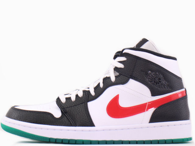 NIKE WMNS AIR JORDAN 1 MID BQ6472-063\u003cBR\u003eナイキ ウィメンズ 大気圏 ジョーダン 1 ミッド\u003cBR\u003eBLACK/UNIVERSITY RED-WHITE
