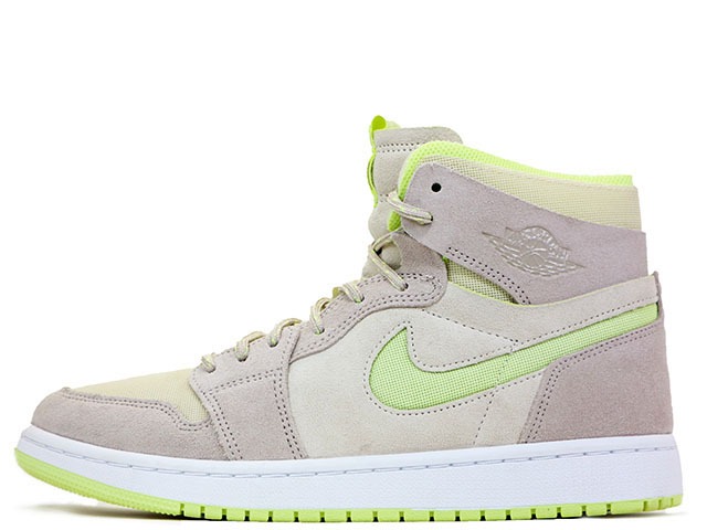 NIKE WMNS AIR JORDAN 1 ZOOM AIR CMFT WHITE/FOSSIL-LEMON TWIST CT0979-200 ナイキ ウィメンズ エア ジョーダン 1 ズーム エア コンフォート ホワイト/フォッシルレモン ツイスト