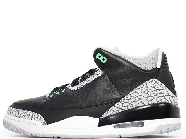楽天市場】NIKE AIR JORDAN 3 RETRO black/pine green-silver