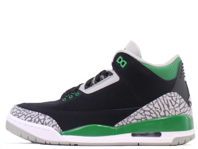 楽天市場】NIKE AIR JORDAN 3 RETRO black/pine green-silver