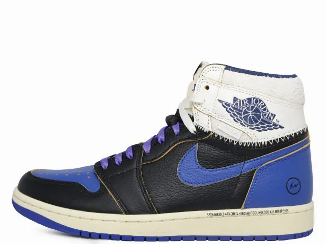 NIKE AIR JORDAN 1 RETRO HIGH OG SP IO7847-001ナイキ エアジョーダン 1 レトロハイ オージー スペシャル"フラグメントデザイン×ユニオン" ブラック/ネイビー/ロイヤル-セイル"FRAGMENT DESIGN""UNION"BLACK/NAVY/ROYAL-SAIL|スニーカーショップ SKIT