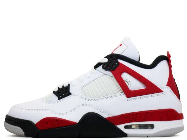NIKE AIR JORDAN 4 RETRO DH6927-161ナイキ エア ジョーダン 4 レトロ ホワイト/ファイアレッド-ブラックWHITE/FIRE RED-BLACK|スニーカーショップ SKIT