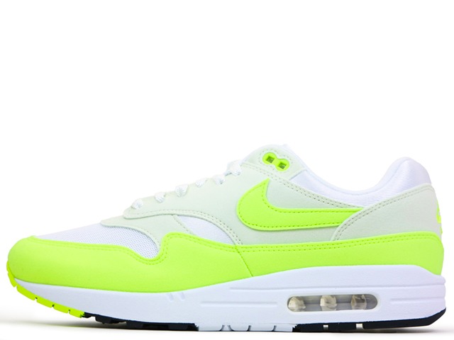 NIKE WMNS AIR MAX 1 DZ2628-100ナイキ ウィメンズ エア湖 マックス 1 白いこと/シーグラス/黒いこと/雄捻子WHITE/VOLT-SEA GLASS-BLACK/VOLT
