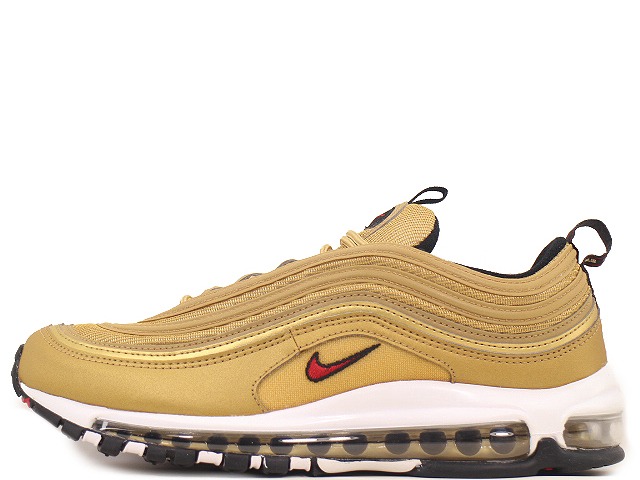 NIKE AIR MAX 97 OG DM0028-700\u003cBR\u003eナイキ 大気圏 マックス 97 乱痴気騒ぎ \"メタリックゴールド\"" \u003cBR\u003eMETALLIC GOLD/VARSITY RED-BLACK-WHITE"