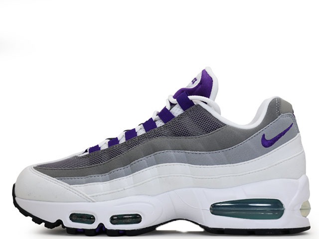 NIKE WMNS AIR MAX 95 BIG BUBBLE WHITE/COURT PURPLE-EMERALD GREEN HJ5996-100 ナイキ ウィメンズ エアマックス95 ホワイト/コートパープル-エメラルド グリーン