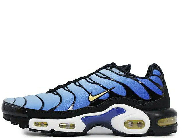 NIKE AIR MAX PLUS OG DX0755-001\u003cBR\u003eナイキ 大気圏 マックス 足し加える 乱痴気騒ぎ 黒いこと/シャモア-天の原青色-ハイパーブルー\u003cBR\u003eBLACK/CHAMOIS-SKY BLUE-HYPER BLUE