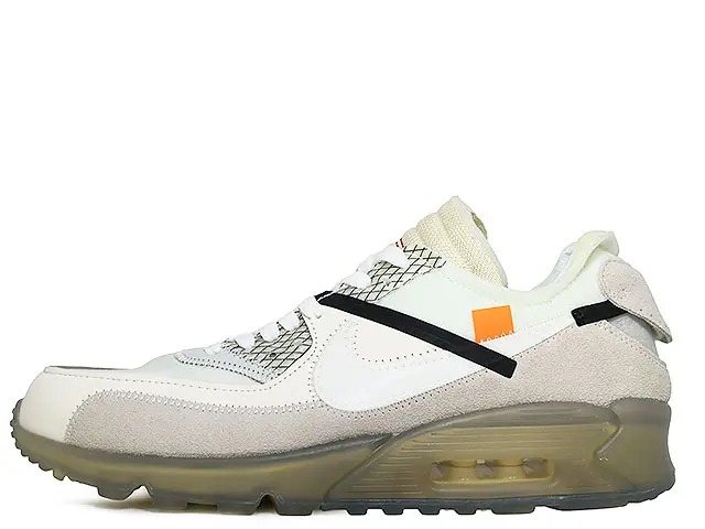 【2017年製】NIKE THE 10 : AIR MAX 90 "OFF-WHITE" AA7293-100ナイキ エアマックス 90 THE 10 "オフホワイト" セイル/ホワイト-モスリン"OFF-WHITE" SAIL/WHITE-MUSLIN｜スニーカーショップ ＳＫＩＴ