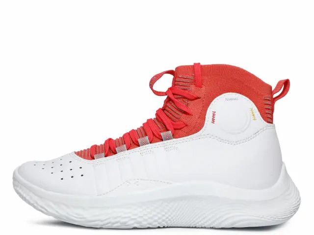 【提げ篭シューズ/シグネチャーモデル】UNDER ARMOUR CURRY 4 FLOTRO 3024861-100アンダーアーマー カリー 4 白いこと/赤いこと/白いこと WHITE/RED/WHITE