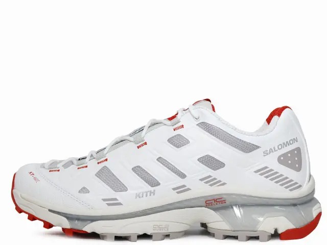 SALOMON XT-4K KITH  L47771800\u003cBR\u003eサロモン XT-4K \"口吸い\"" ブライトホワイト/アッシュオブローズ/ファイアリーレッド\u003cBR\u003e\""KITH\"" BRIGHT WHITE/ASHES OF ROSES/FIERY RED"